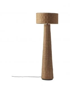 Westwing Collection Handgefertigte Design-Stehlampe Paolo aus Rattan, Ø 50 x H 150 cm