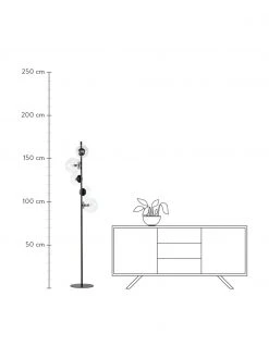 Westwing Collection Industrial-Stehlampe Casey aus Glas, Ø 40 x H 170 cm 11 Westwing Collection Industrial-Stehlampe Casey aus Glas, Ø 40 x H 170 cm -Leuchten Verkaufsladen Industrial Stehlampe Casey aus Glas 3