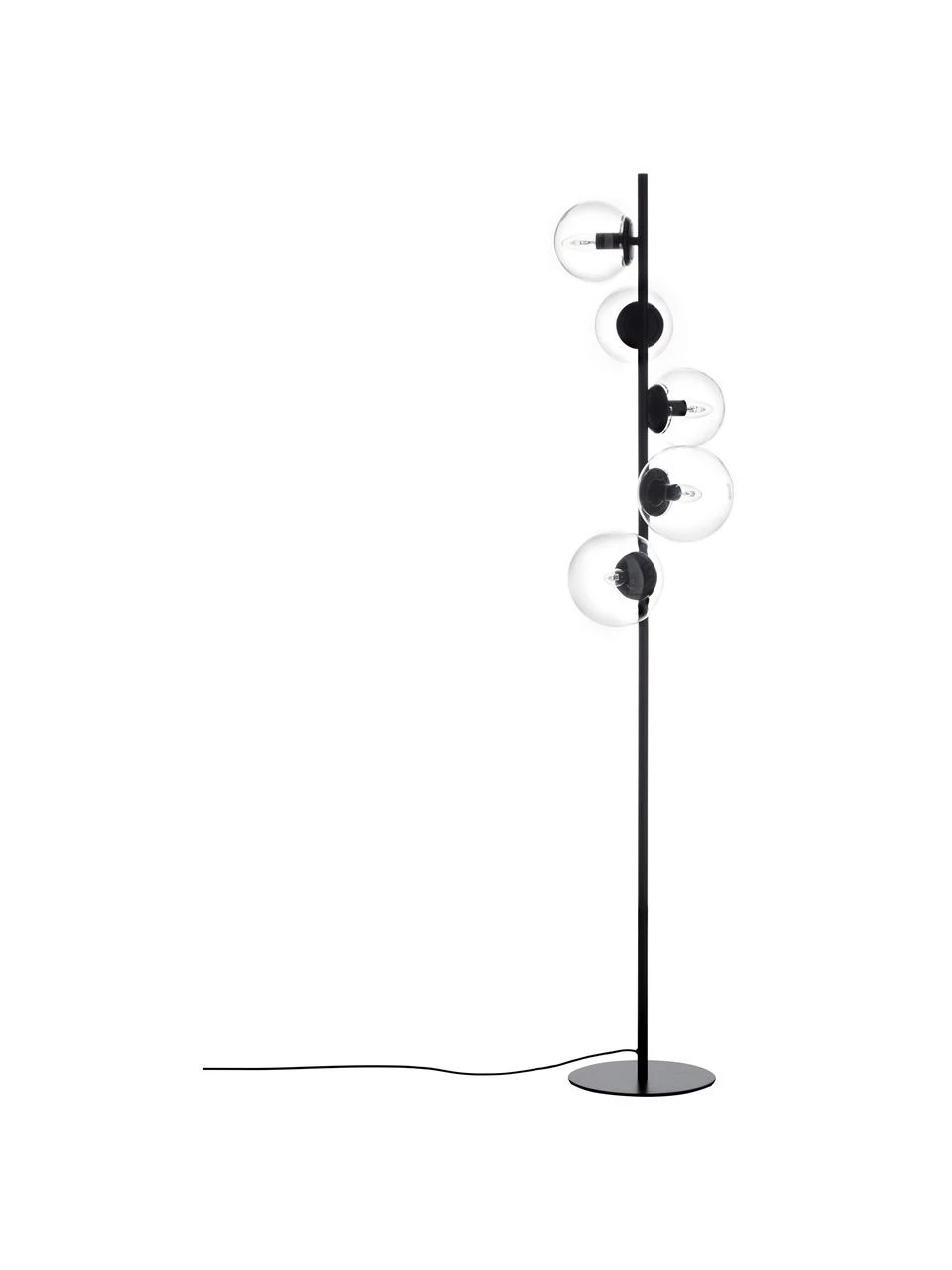 Westwing Collection Industrial-Stehlampe Casey aus Glas, Ø 40 x H 170 cm 3 Westwing Collection Industrial-Stehlampe Casey aus Glas, Ø 40 x H 170 cm