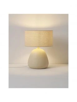 Westwing Collection Keramik-Tischlampe Eileen in Beige, Ø 26 cm x H 35 cm -Leuchten Verkaufsladen Keramik Tischlampe Eileen in Beige 5