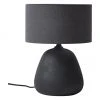 Westwing Collection Keramik-Tischlampe Eileen in Schwarz, Ø 26 cm x H 35 cm -Leuchten Verkaufsladen Keramik Tischlampe Eileen in Schwarz