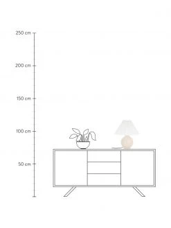 Westwing Collection Keramik-Tischlampe Vivid mit Plissee-Schirm, Ø 36 x H 40 cm -Leuchten Verkaufsladen Keramik Tischlampe Vivid mit Plissee Schirm 4