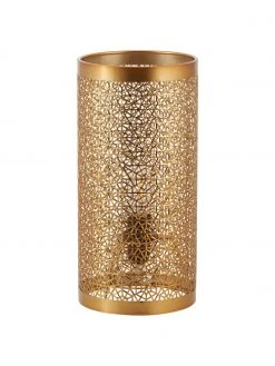 By Rydens Kleine Boho-Tischlampe Hermine aus Metall, Ø 14 x H 28 cm