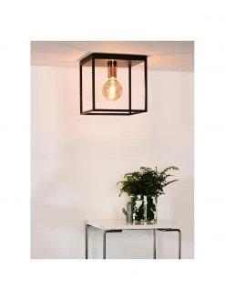 Lucide Kleine Deckenleuchte Arthur im Industrial-Style, B 25 x H 25 cm -Leuchten Verkaufsladen Kleine Deckenleuchte Arthur im Industrial Style 1