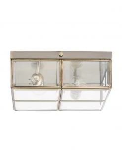 Searchlight Kleine Deckenleuchte Ben in Messing, B 26 x H 10 cm -Leuchten Verkaufsladen Kleine Deckenleuchte Ben in Messing 2