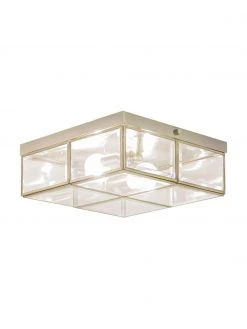 Searchlight Kleine Deckenleuchte Ben in Messing, B 26 x H 10 cm -Leuchten Verkaufsladen Kleine Deckenleuchte Ben in Messing 3