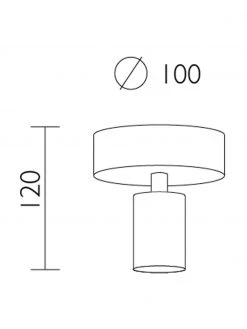 Kleine Deckenleuchte Cero, Ø 10 x H 12 cm -Leuchten Verkaufsladen Kleine Deckenleuchte Cero 11