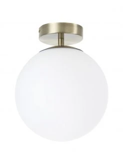 Westwing Collection Kleine Deckenleuchte Hitch aus Glas, Ø 25 x H 30 cm