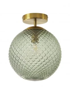 Westwing Collection Kleine Deckenleuchte Lorna aus Glas, Ø 25 x H 30 cm