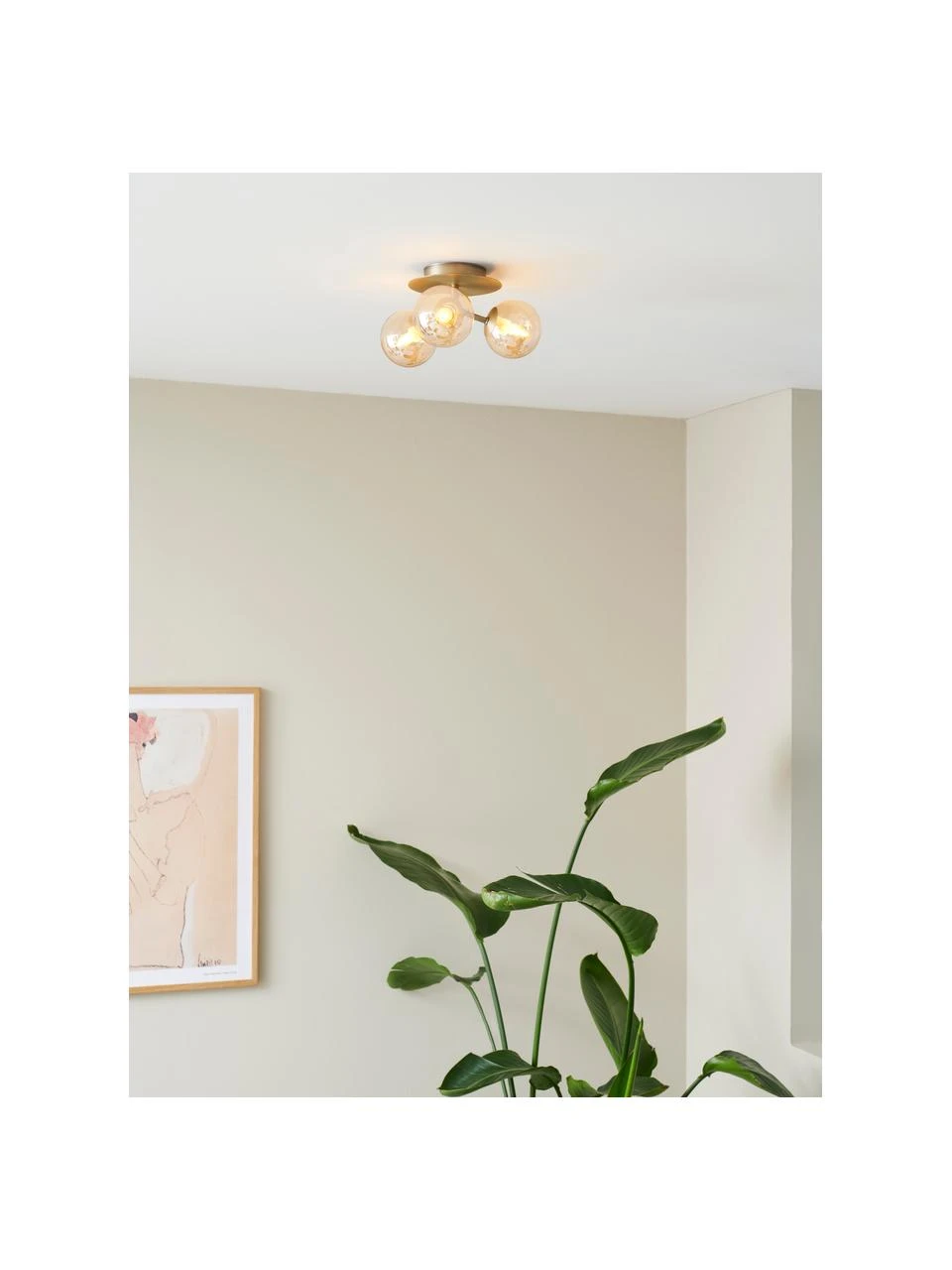 Halo Design Kleine Design Deckenleuchte Atom aus Glas, Ø 26 x H 16 cm 4 Halo Design Kleine Design Deckenleuchte Atom aus Glas, Ø 26 x H 16 cm – Bild 2