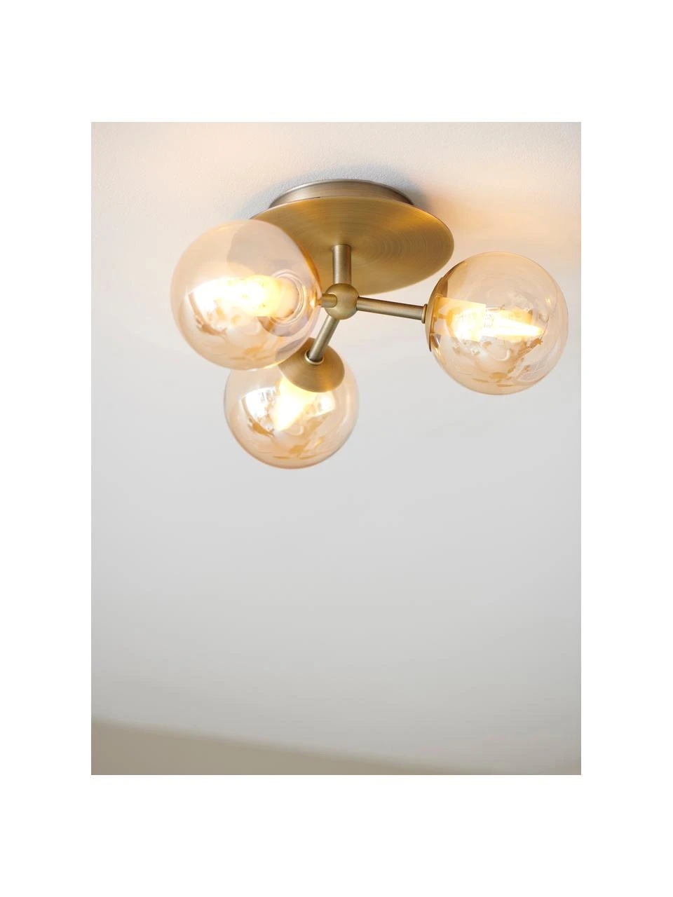 Halo Design Kleine Design Deckenleuchte Atom aus Glas, Ø 26 x H 16 cm 6 Halo Design Kleine Design Deckenleuchte Atom aus Glas, Ø 26 x H 16 cm – Bild 4