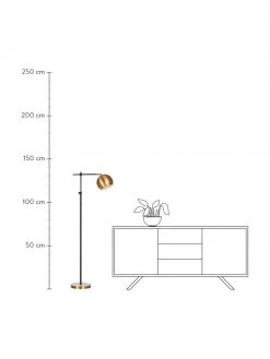 Marksl&ouml;jd Kleine Industrial-Leselampe Chester aus Metall, T 61 x H 145 cmNur noch 1 Artikel verfügbar -Leuchten Verkaufsladen Kleine Industrial Leselampe Chester aus Metall 3
