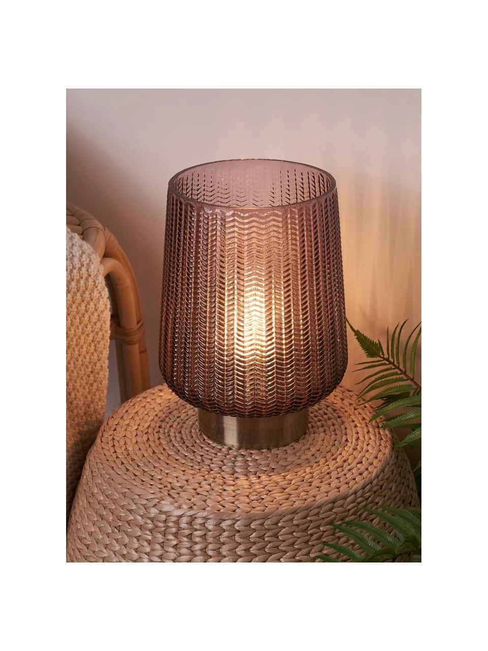 Pauleen Kleine Mobile LED-Tischlampe Fancy Glamour in Taupe mit Timerfunktion, Ø 19 x H 26 cm 4 Pauleen Kleine Mobile LED-Tischlampe Fancy Glamour in Taupe mit Timerfunktion, Ø 19 x H 26 cm – Bild 2