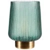 Pauleen Kleine Mobile LED-Tischlampe Pretty Glamour in T&uuml;rkis mit Timerfunktion, Ø 19 x H 26 cm