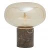 Westwing Collection Kleine Nachttischlampe Alma mit Marmorfu&szlig;, Ø 23 x H 24 cm -Leuchten Verkaufsladen Kleine Nachttischlampe Alma mit Marmorfuss