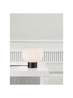 Nordlux Kleine Nachttischlampe Charles aus Opalglas, Ø 20 x H 20 cm -Leuchten Verkaufsladen Kleine Nachttischlampe Charles aus Opalglas 2