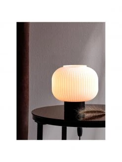 Nordlux Kleine Nachttischlampe Charles aus Opalglas, Ø 20 x H 20 cm -Leuchten Verkaufsladen Kleine Nachttischlampe Charles aus Opalglas 4