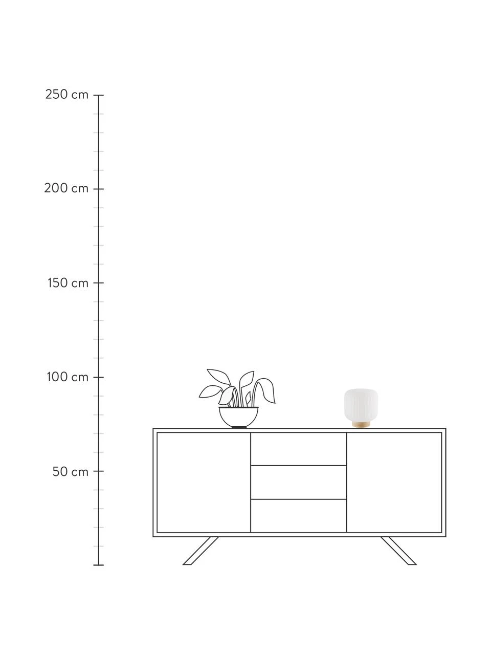 Nordlux Kleine Nachttischlampe Milford im Skandi-Style, Ø 20 x H 21 cm 5 Nordlux Kleine Nachttischlampe Milford im Skandi-Style, Ø 20 x H 21 cm – Bild 3