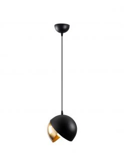 Kleine Pendelleuchte Berceste in Schwarz-Gold, Ø 20 cm 11 Kleine Pendelleuchte Berceste in Schwarz-Gold, Ø 20 cm -Leuchten Verkaufsladen Kleine Pendelleuchte Berceste in Schwarz Gold 4
