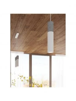 Kleine Pendelleuchte Edo aus Beton, Ø 6 x H 30 cm -Leuchten Verkaufsladen Kleine Pendelleuchte Edo aus Beton 5