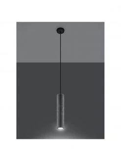 Kleine Pendelleuchte Fadre aus Beton, Ø 7 cm, H 30 cm -Leuchten Verkaufsladen Kleine Pendelleuchte Fadre aus Beton 4