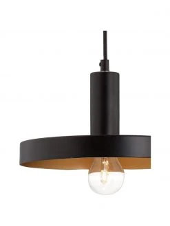 Kleine Pendelleuchte Garni in Schwarz, Ø 25 x H 15 cm -Leuchten Verkaufsladen Kleine Pendelleuchte Garni in Schwarz 4