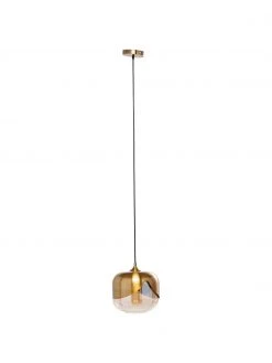 Kare Design Kleine Pendelleuchte Golden Goblet aus Glas, Ø 25 cm -Leuchten Verkaufsladen Kleine Pendelleuchte Golden Goblet aus Glas 3