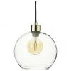 Westwing Collection Kleine Pendelleuchte Irina aus Glas, Ø 24 x H 22 cm -Leuchten Verkaufsladen Kleine Pendelleuchte Irina aus Glas