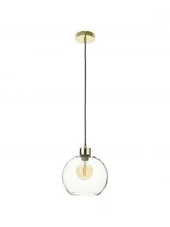 Westwing Collection Kleine Pendelleuchte Irina aus Glas, Ø 24 x H 22 cm -Leuchten Verkaufsladen Kleine Pendelleuchte Irina aus Glas 3