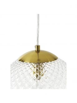 Westwing Collection Kleine Pendelleuchte Lorna aus Glas, Ø 25 cm -Leuchten Verkaufsladen Kleine Pendelleuchte Lorna aus Glas 11