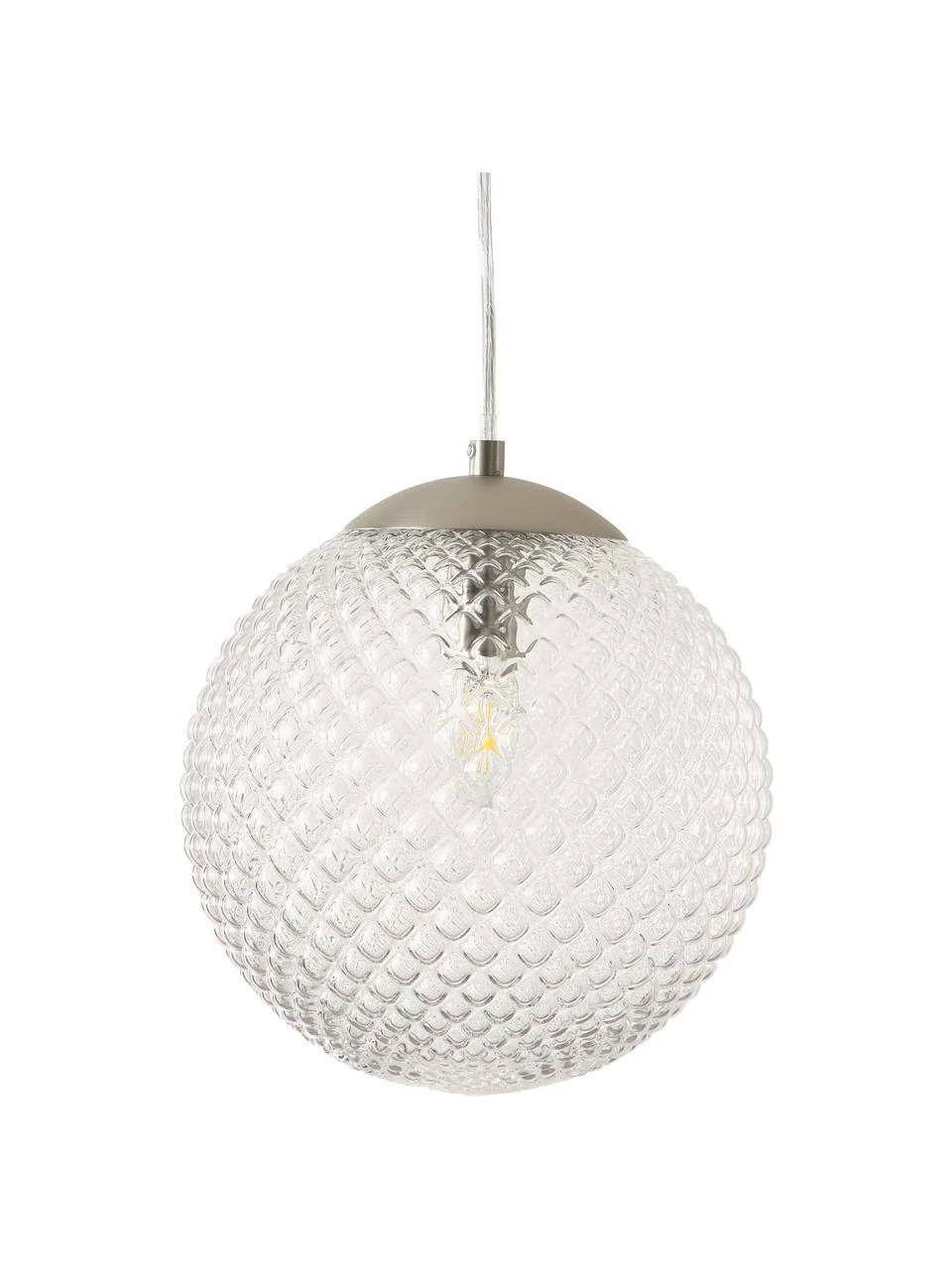 Westwing Collection Kleine Pendelleuchte Lorna aus Glas, Ø 25 cm 3 Westwing Collection Kleine Pendelleuchte Lorna aus Glas, Ø 25 cm
