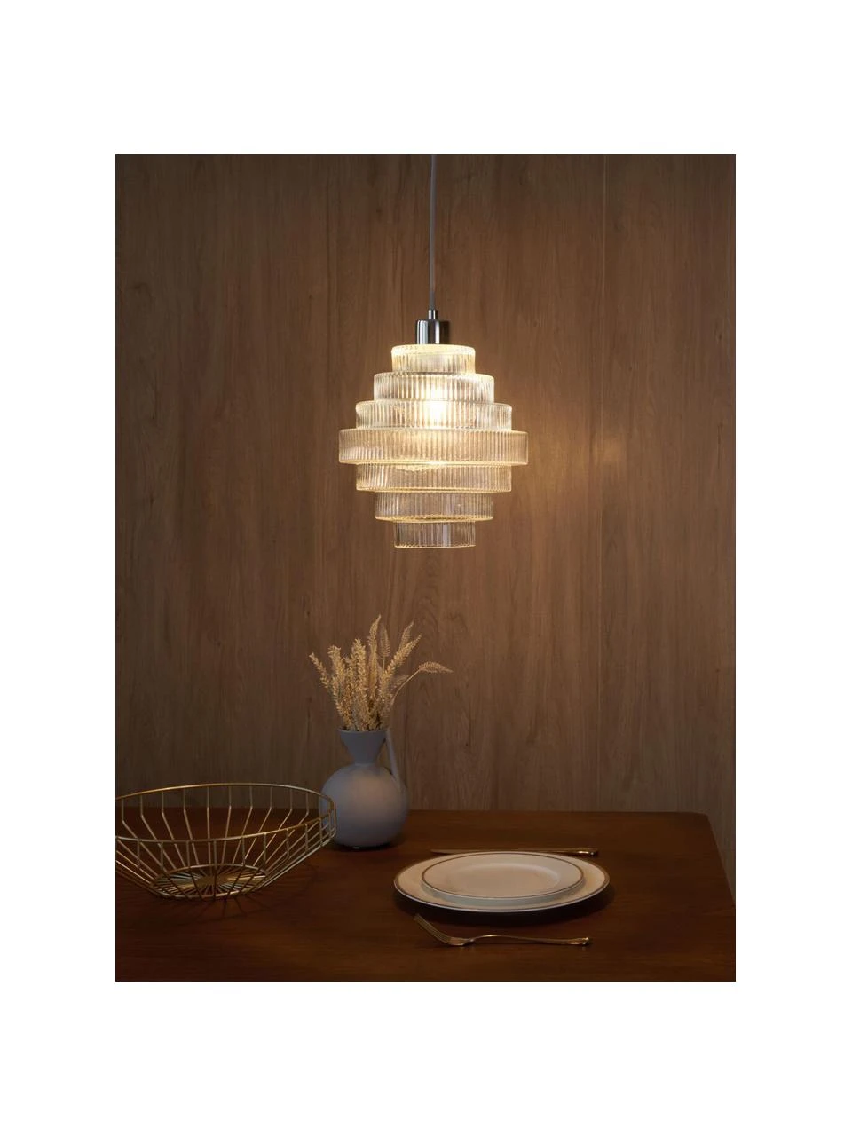 Pauleen Kleine Pendelleuchte Noble Brilliance, Ø 24 x H 25 cm 4 Pauleen Kleine Pendelleuchte Noble Brilliance, Ø 24 x H 25 cm – Bild 2