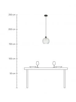 Westwing Collection Kleine Pendelleuchte Rania aus hellblauem Glas, Ø 25 x H 21 cm -Leuchten Verkaufsladen Kleine Pendelleuchte Rania aus hellblauem Glas 2