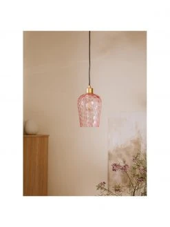 Westwing Collection Kleine Pendelleuchte Rania in Rosa, Ø 14 x H 20 cm -Leuchten Verkaufsladen Kleine Pendelleuchte Rania in Rosa 2