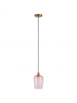 Westwing Collection Kleine Pendelleuchte Rania in Rosa, Ø 14 x H 20 cm -Leuchten Verkaufsladen Kleine Pendelleuchte Rania in Rosa 5