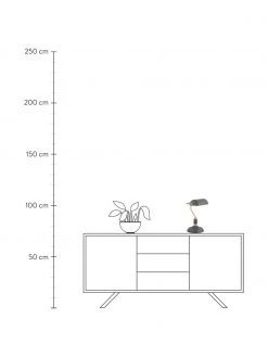 Kleine Retro-Schreibtischlampe Bank aus Metall, B 27 x H 34 cmNur noch wenige verfügbar -Leuchten Verkaufsladen Kleine Retro Schreibtischlampe Bank aus Metall 6