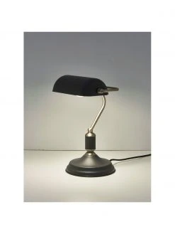 Kleine Retro-Schreibtischlampe Bank aus Metall, B 27 x H 34 cmNur noch wenige verfügbar -Leuchten Verkaufsladen Kleine Retro Schreibtischlampe Bank aus Metall 8