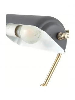 Kleine Retro-Schreibtischlampe Bank aus Metall, B 27 x H 34 cmNur noch wenige verfügbar -Leuchten Verkaufsladen Kleine Retro Schreibtischlampe Bank aus Metall 9