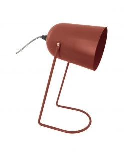 Kleine Retro-Tischlampe Enchant in Rot, Ø 18 x H 30 cm