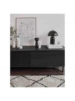 Westwing Collection Kleine Retro-Tischlampe Walter in Schwarz, Ø 25 x H 33 cm -Leuchten Verkaufsladen Kleine Retro Tischlampe Walter in Schwarz 2