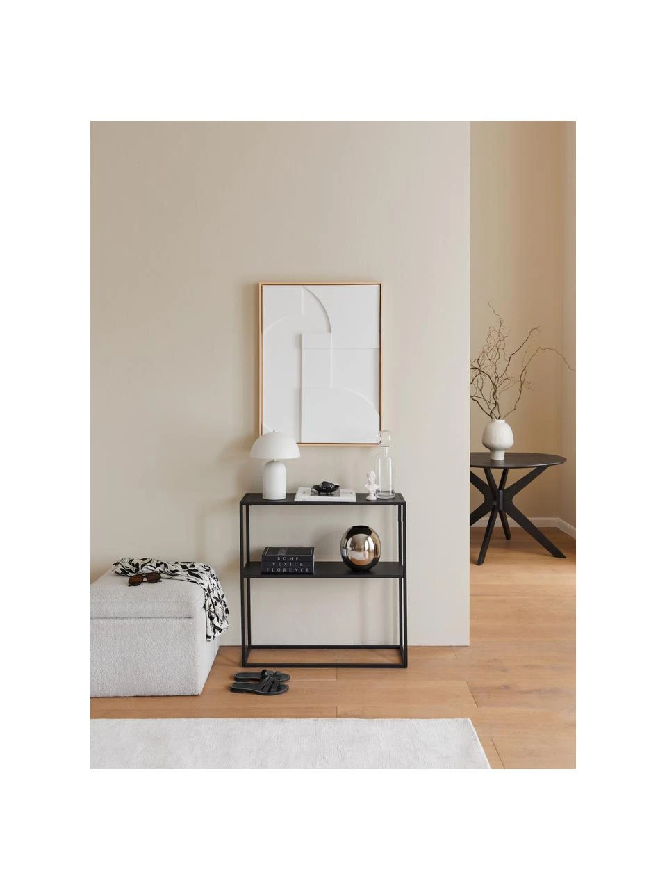 Westwing Collection Kleine Retro-Tischlampe Walter in Weiß, Ø 25 x H 33 cm 5 Westwing Collection Kleine Retro-Tischlampe Walter in Weiß, Ø 25 x H 33 cm – Bild 3