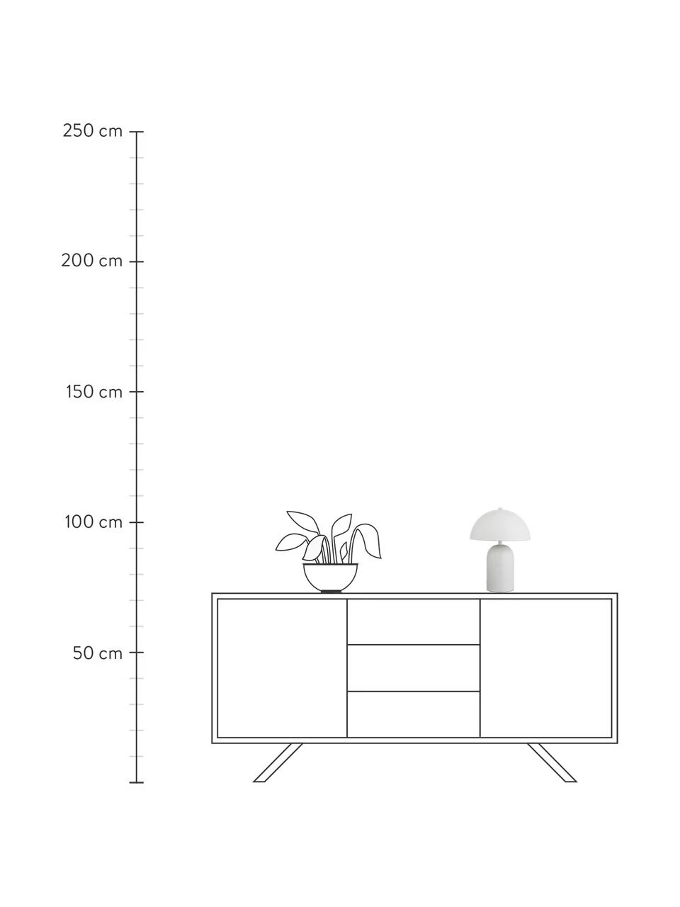 Westwing Collection Kleine Retro-Tischlampe Walter in Weiß, Ø 25 x H 33 cm 6 Westwing Collection Kleine Retro-Tischlampe Walter in Weiß, Ø 25 x H 33 cm – Bild 4