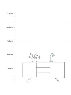 Kleine Schreibtischlampe Study in Blau, B 12 x H 34 cm -Leuchten Verkaufsladen Kleine Schreibtischlampe Study in Blau 2