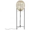 Westwing Collection Kleine Stehlampe Wasa aus Rattan, Ø 34 x H 110 cm