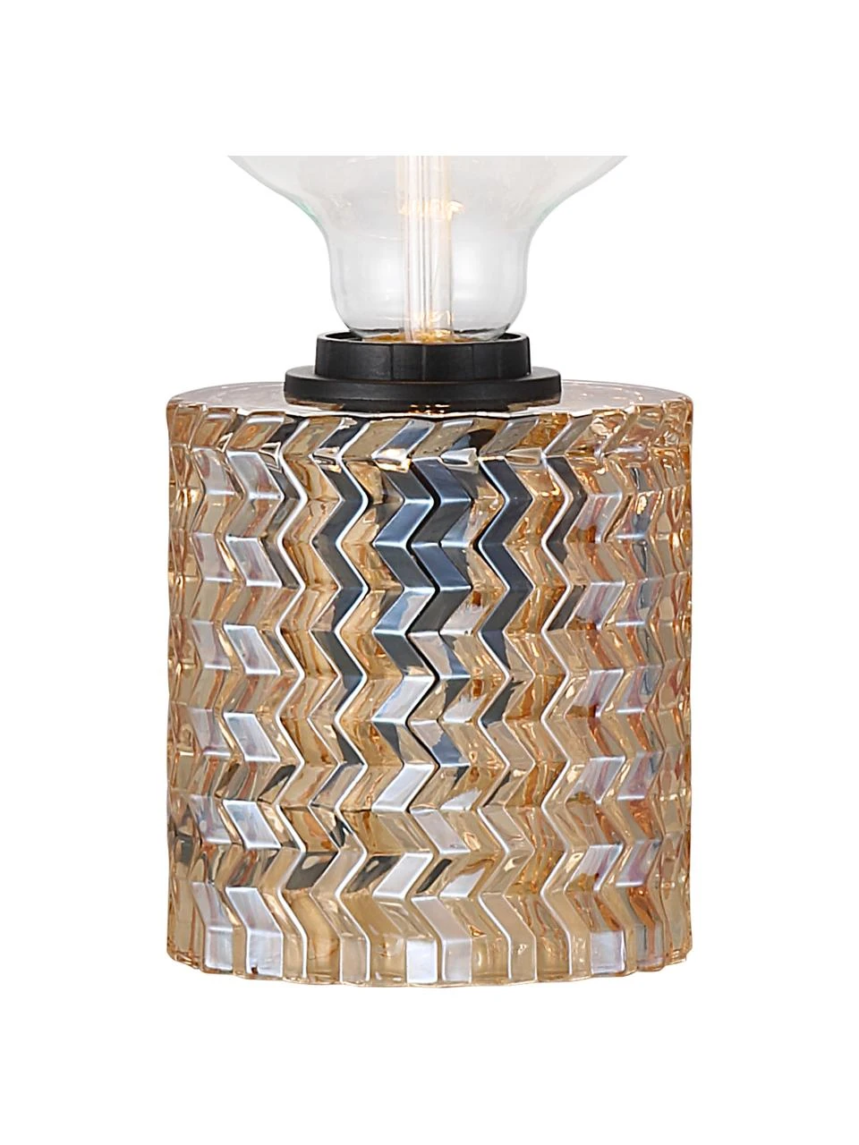 Nordlux Kleine Tischlampe Hollywood aus Glas, Ø 11 x H 13 cm 6 Nordlux Kleine Tischlampe Hollywood aus Glas, Ø 11 x H 13 cm – Bild 4