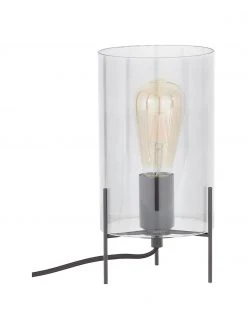 Westwing Collection Kleine Tischlampe Laurel aus farbigem Glas, Ø 14 x H 28 cm