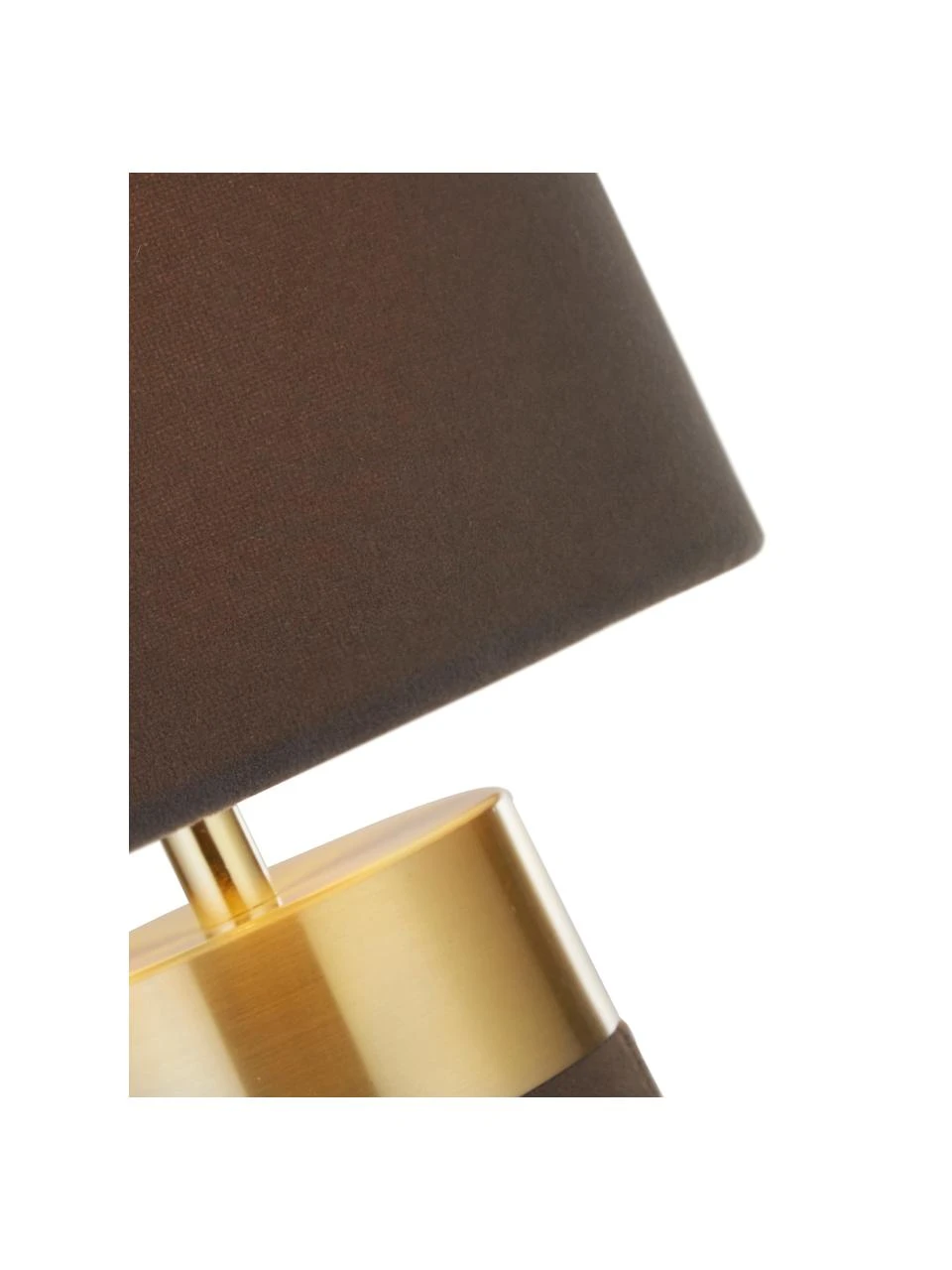 Searchlight Kleine Tischlampe Loko aus Samt, Ø 18 x H 33 cm 8 Searchlight Kleine Tischlampe Loko aus Samt, Ø 18 x H 33 cm – Bild 6