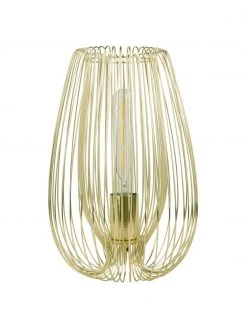 Kleine Tischlampe Lucid aus Metall, Ø 22 x H 33 cm