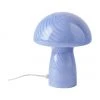 Bahne Kleine Tischlampe Mushroom aus Glas&nbsp;in Blau, Ø 19 x H 23 cm -Leuchten Verkaufsladen Kleine Tischlampe Mushroom aus Glas in Blau