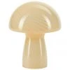 Bahne Kleine Tischlampe Mushroom aus Glas&nbsp;in Gelb, Ø 19 x H 23 cm
